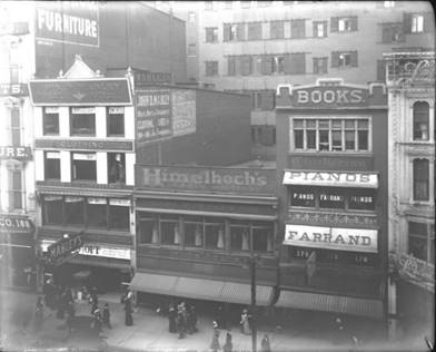 Himelhoch's First Detroit Location in 1907 Later Purchased by Hudson's.